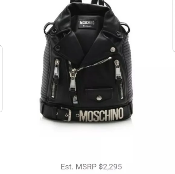 Moschino Biker jacket backpack - Picture 2 of 8